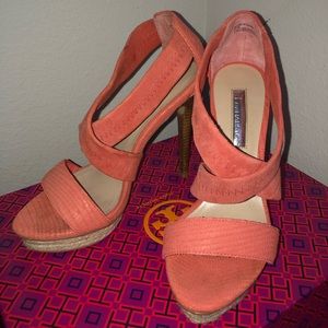 H by Halston Coral Strappy Heel